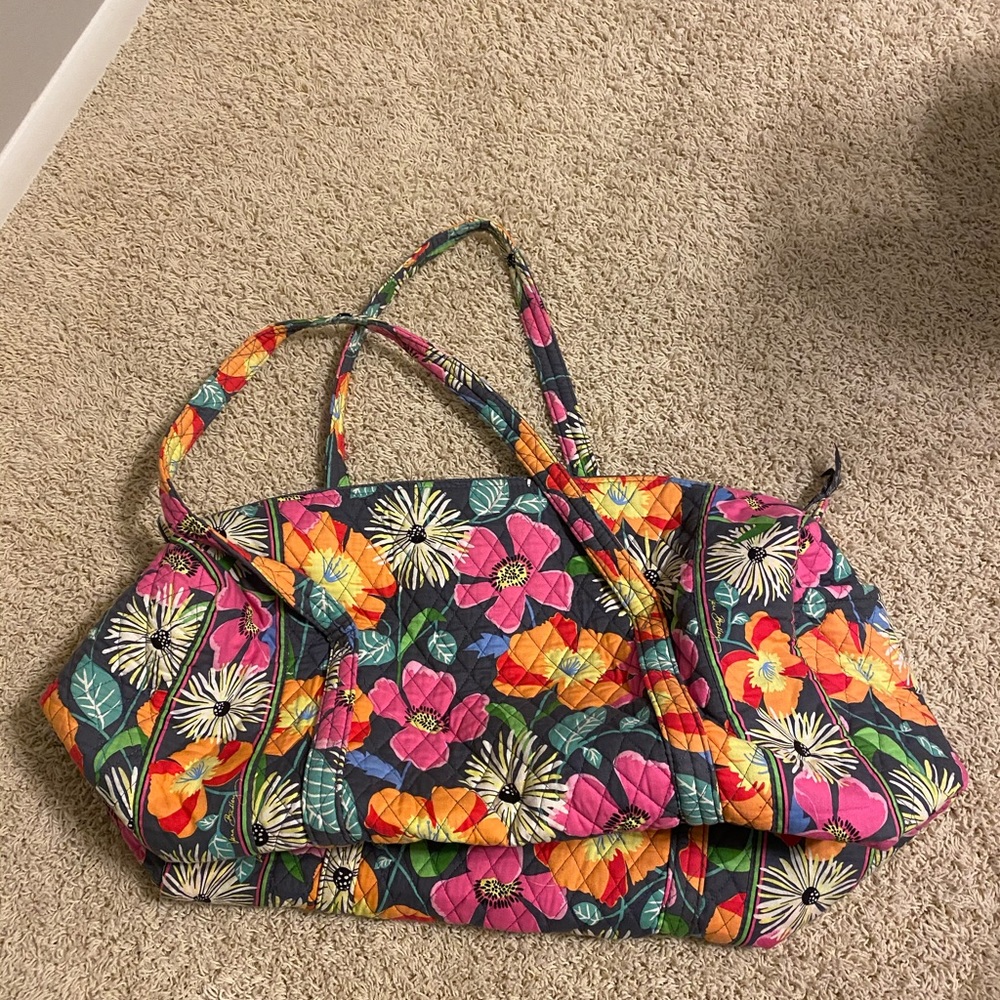 Patterned Vera Bradley duffel bag
